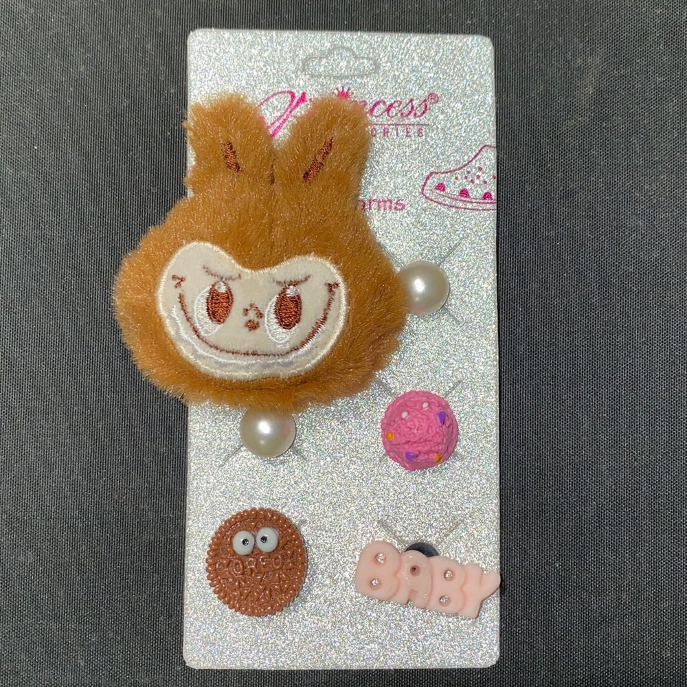 Set of Macaron LABUBU Anime Crocs Shoe Charms